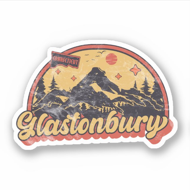 Glastonbury, Connecticut Sticker (Front)