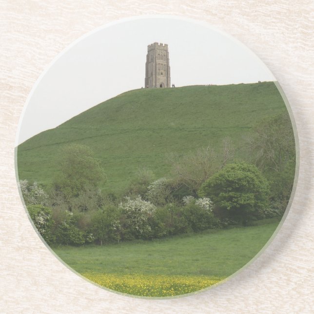 Glastonbury Tor Drink Coaster (Front)