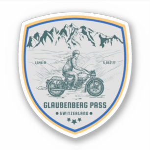 Glaubenberg pass swiss–alps motorcycle tour sticker