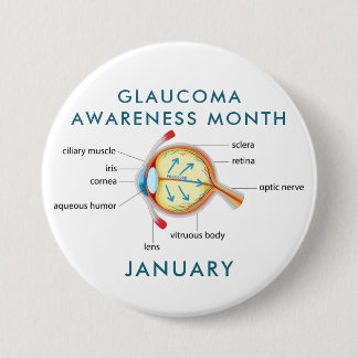 Glaucoma Awareness Month Button