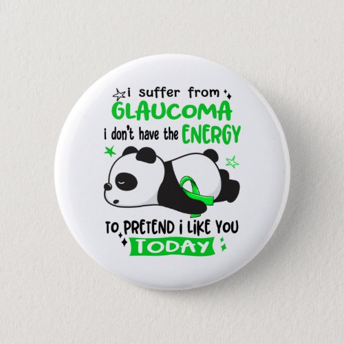 Glaucoma Awareness Month Ribbon Gifts Button