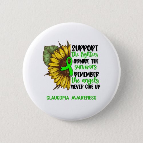 Glaucoma Awareness Ribbon Support Gifts Button