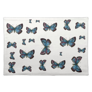 Glaucopsyche arion - The Large Blue Butterfly Cloth Placemat