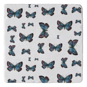 Glaucopsyche arion - The Large Blue Butterfly Trivet
