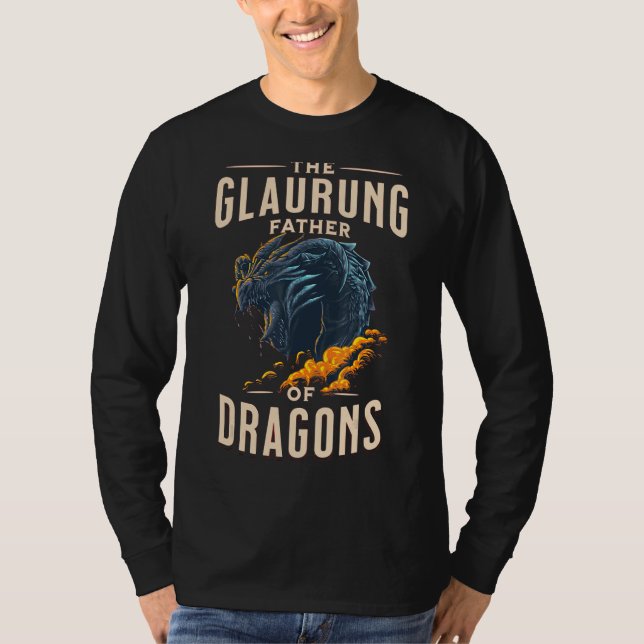 Glaurung Father Of Dragons Mythical Creature T-Shirt (Front)