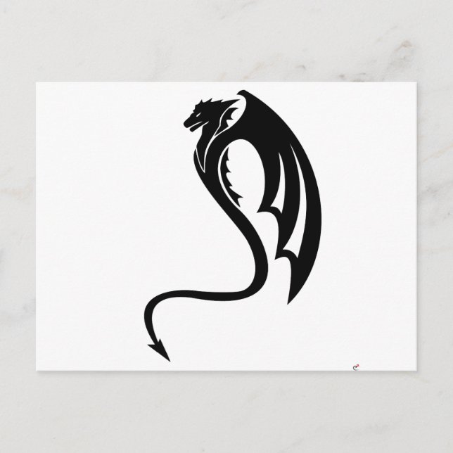 Glaurung the Black Dragon Postcard (Front)