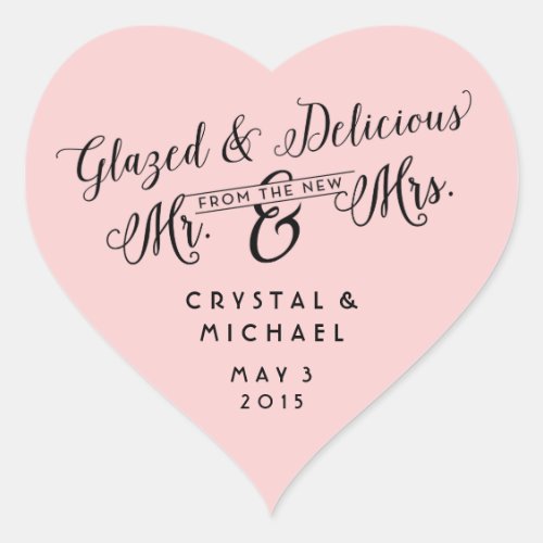 Glazed and Delicious Wedding Thank You Stickers