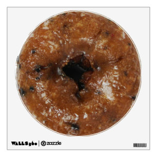 Glazed blueberry donut wall decal