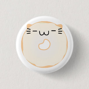 Glazed Cat Donut Button