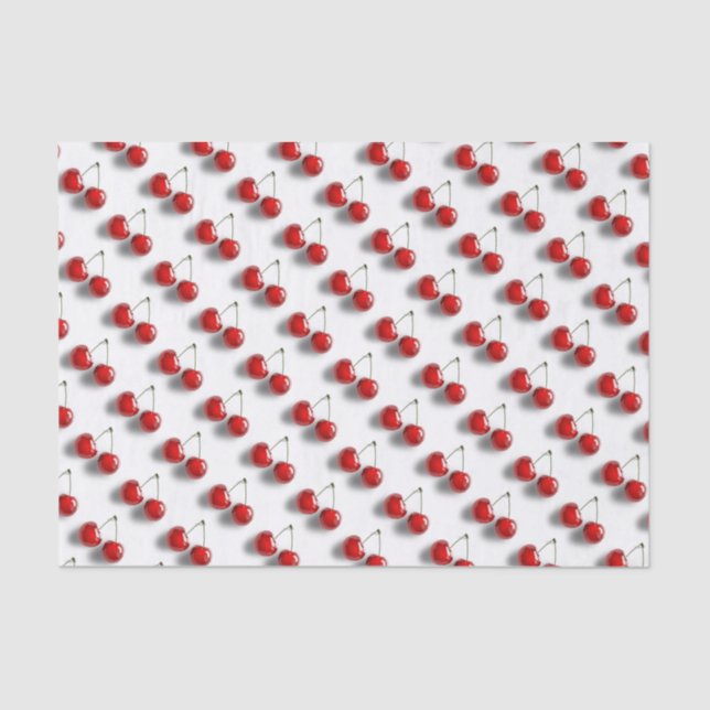 Glazed Cherries Pattern Tissue Paper (Front)