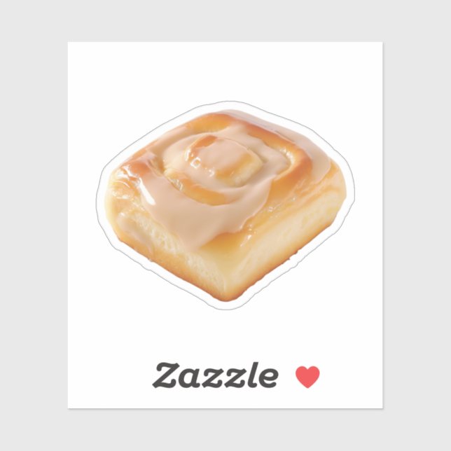 Glazed Cinnamon Roll Sticker (Sheet)