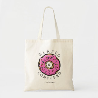 Glazed & Confused Pink Sprinkle Donut Tote