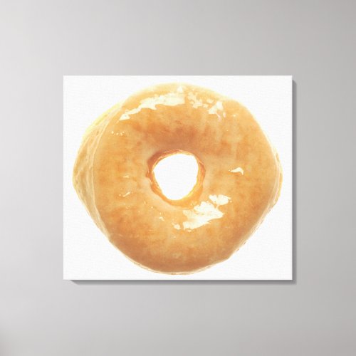 Glazed Donut Canvas Print