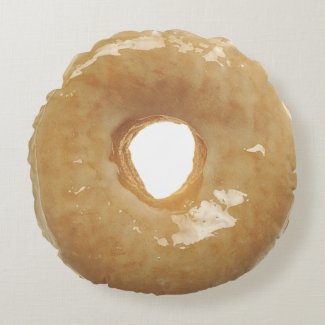 Glazed Donut Double Sided Round Pillow