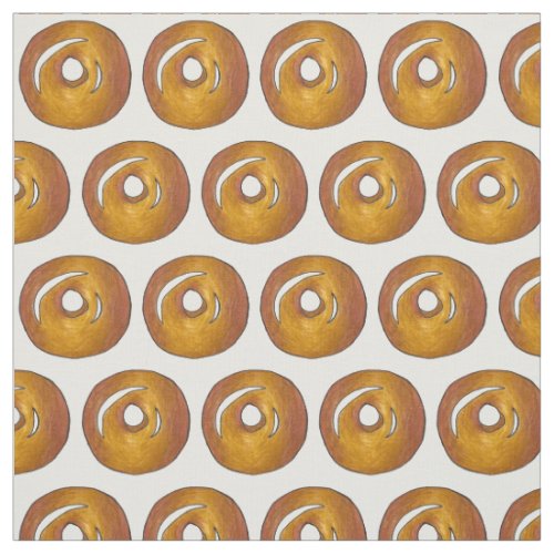 Glazed Donut Doughnut Breakfast Junk Food Pastry Fabric