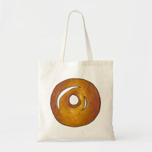 Glazed Donut Doughnut Breakfast Tote Bag