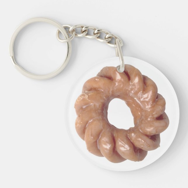 Glazed Donut Keyrchain Keychain (Front)