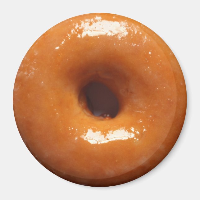 Glazed Donut Magnet Round (Front)