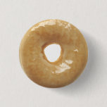 Glazed Donut Novelty Button