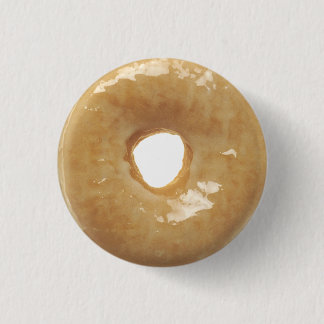 Glazed Donut Novelty Button