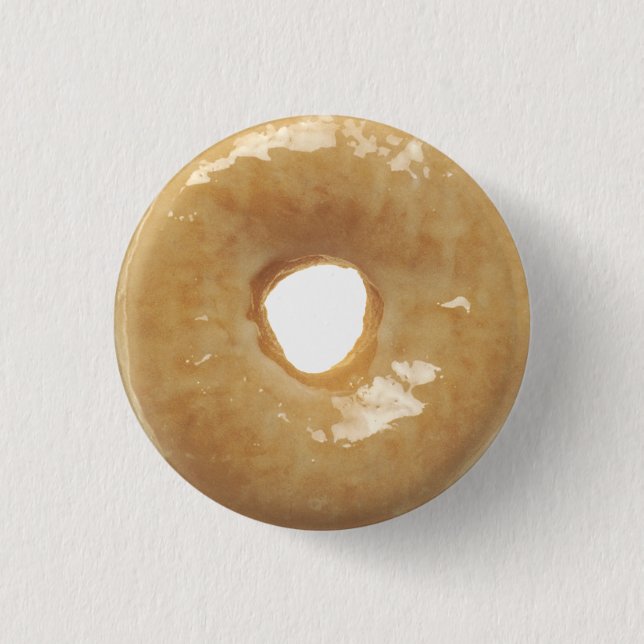 Glazed Donut Novelty Button (Front)