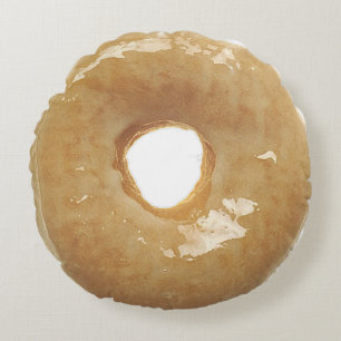 Glazed Donut Pastry Round Cake Pillow