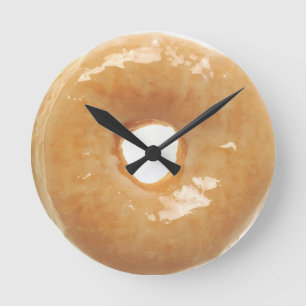 Glazed Donut Round Clock