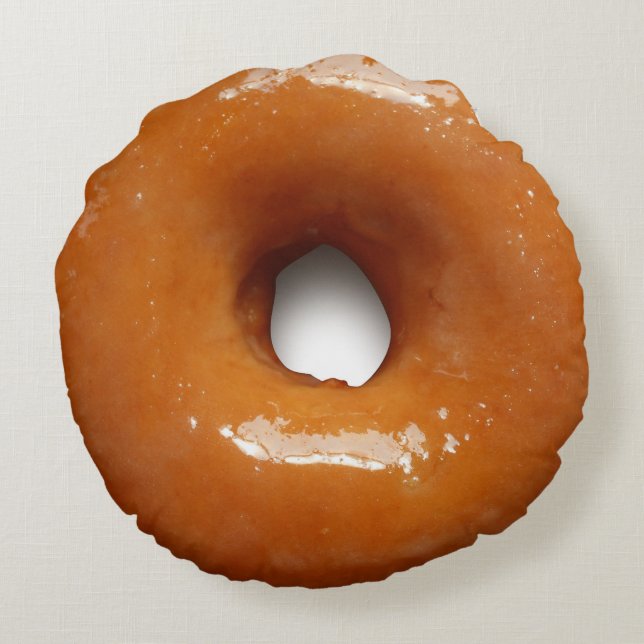 Glazed Donut Round Pillow (Back)