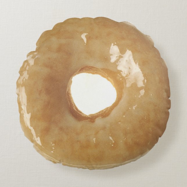 Glazed Donut Round Pillow (Front)