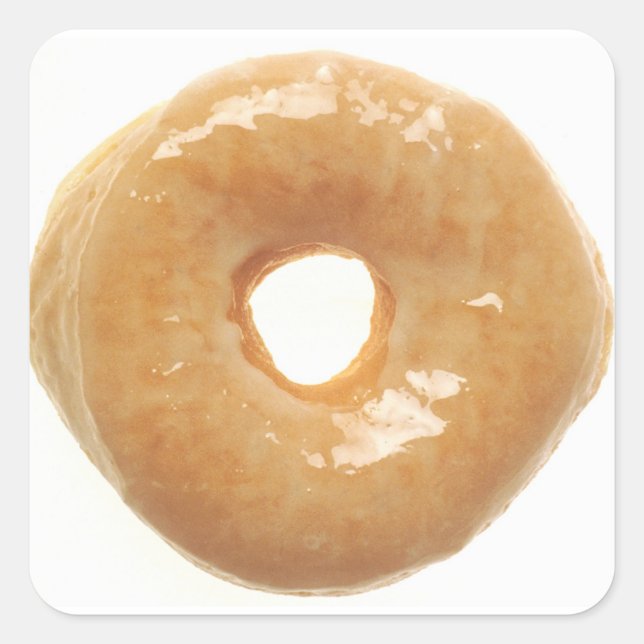 Glazed Donut Square Sticker (Front)