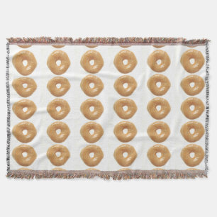 Glazed Donut Throw Blanket