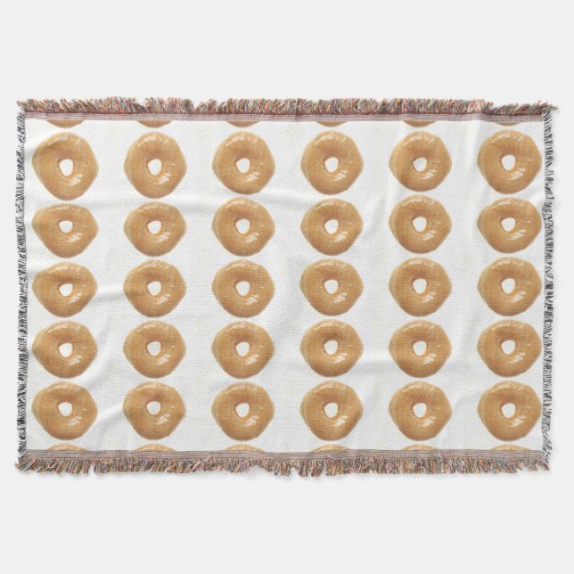 Glazed Donut Throw Blanket (Front)