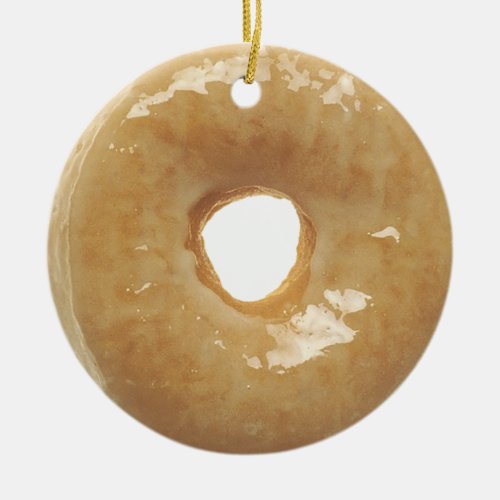 Glazed Donut Yummy Food Christmas Ornament