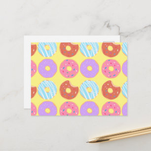 Glazed Donuts Aesthetic Birthday Party Food Theme Postcard