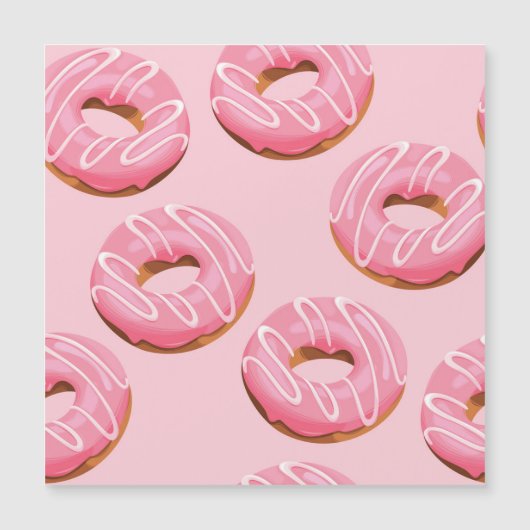 Glazed Donuts Seamless Background (Front)