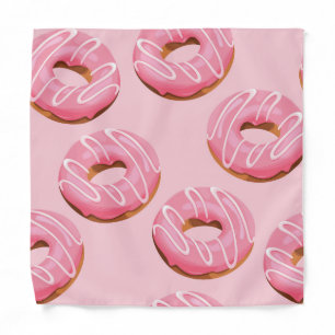 Glazed Donuts Seamless Background Bandana