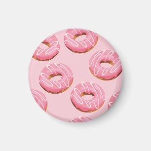 Glazed Donuts Seamless Background Magnet