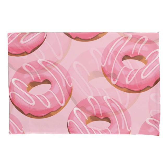 Glazed Donuts Seamless Background Pillow Case (Front)