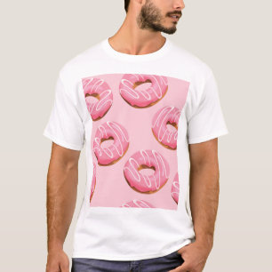 Glazed Donuts Seamless Background T-Shirt
