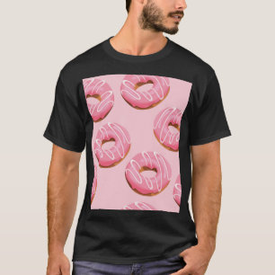 Glazed Donuts Seamless Background T-Shirt