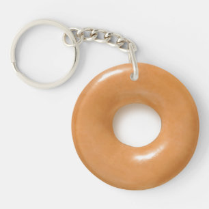 glazed doughnut keychain
