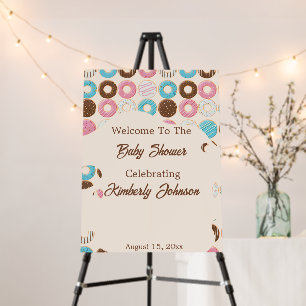 Glazed & Growing Baby Shower Welcome Sign