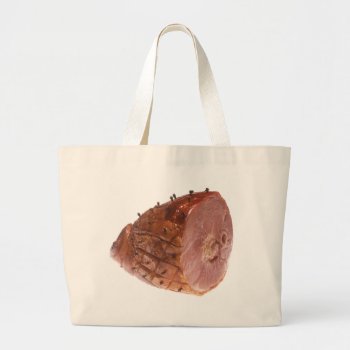 Glazed Ham Large Tote Bag by Alleycatshirts at Zazzle