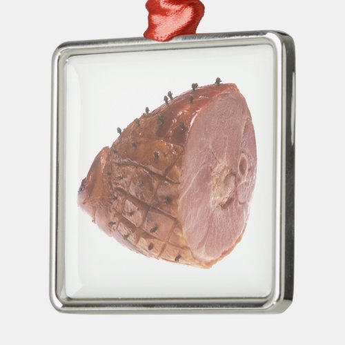 Glazed Ham Metal Ornament