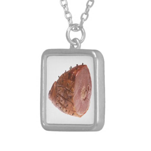 Glazed Ham Silver Plated Necklace