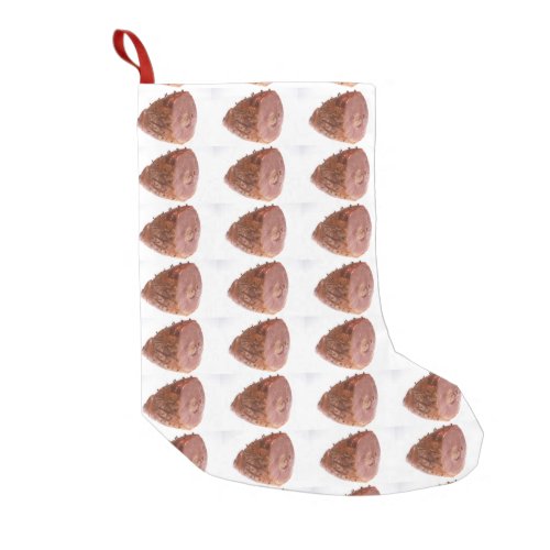 Glazed Ham Small Christmas Stocking