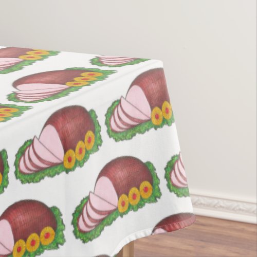 Glazed Holiday Ham Christmas Easter Dinner Food Tablecloth