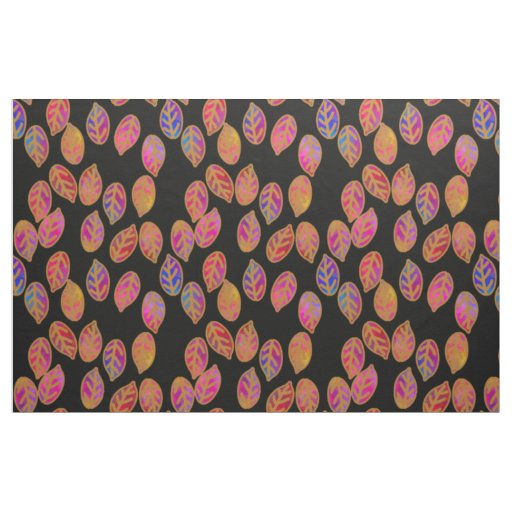 Glazed Leaves in Pitch Fabric