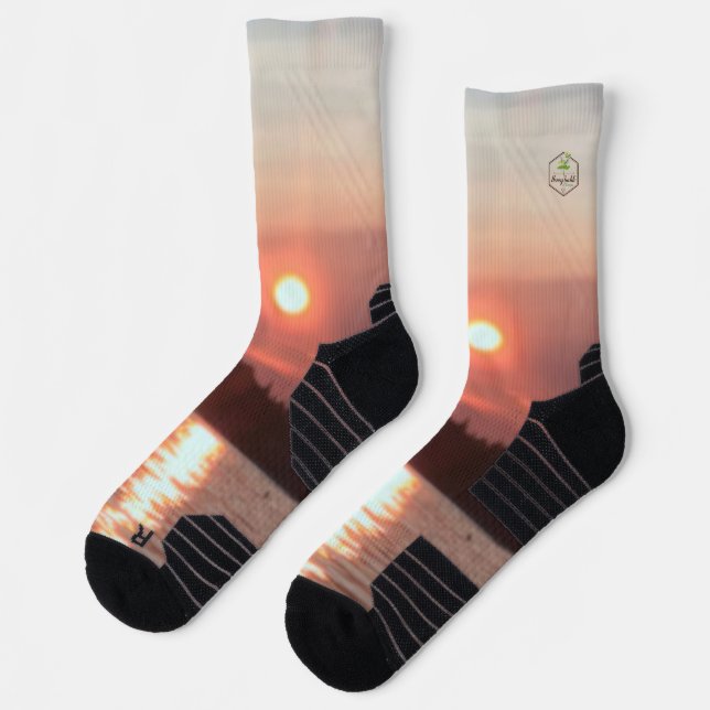 Glazed Sunset  Socks (Left)