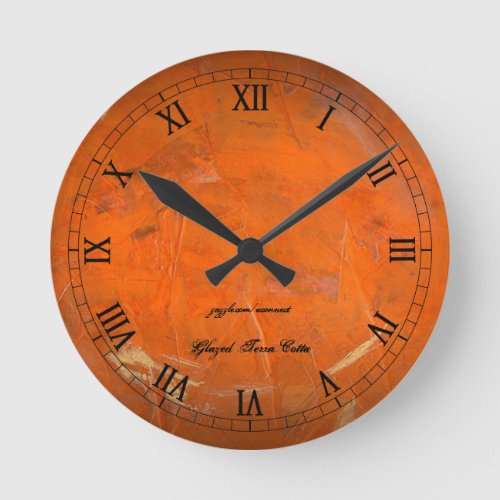 Glazed Terra Cotta Wallclock